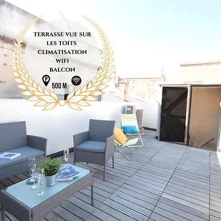 Duplex Liberte-Grande Terrasse-Clim-Quartier Roquette Apartment Arles Exterior photo