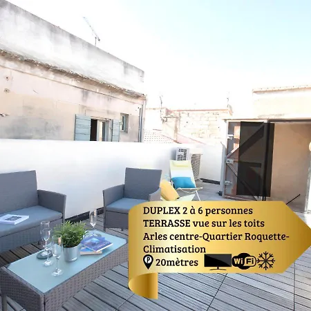 Duplex Liberte-Grande Terrasse-Clim-Quartier Roquette Apartment Arles Exterior photo