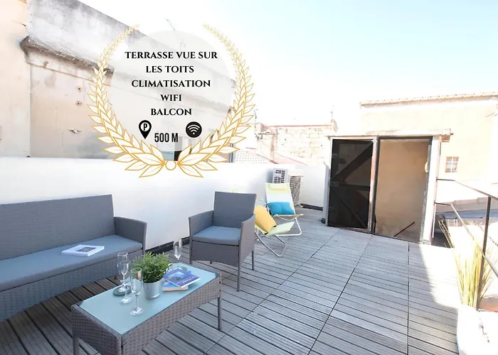 Duplex Liberte-Grande Terrasse-Clim-Quartier Roquette